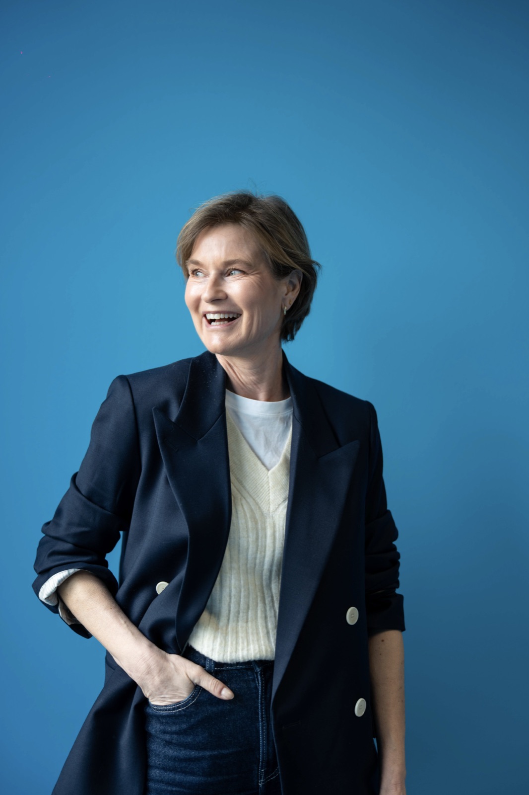 Behind the Scenes - nat&uuml;rliches Lachen beim Business Shooting