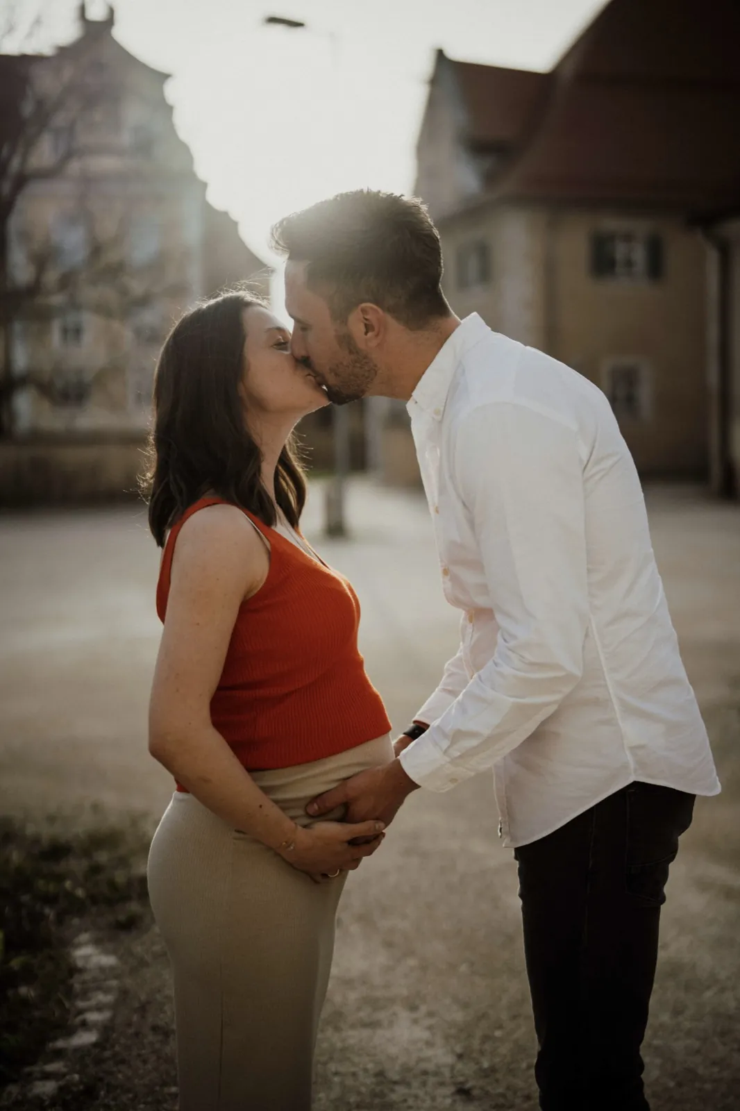 Michi & Lukas Babybauch – Portrait Schloss ob Ellwangen
