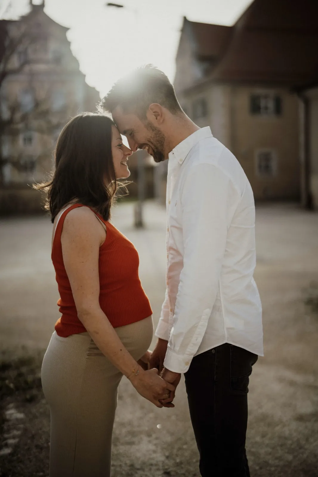 Michi & Lukas Babybauch – Outdoor Schloss ob Ellwangen