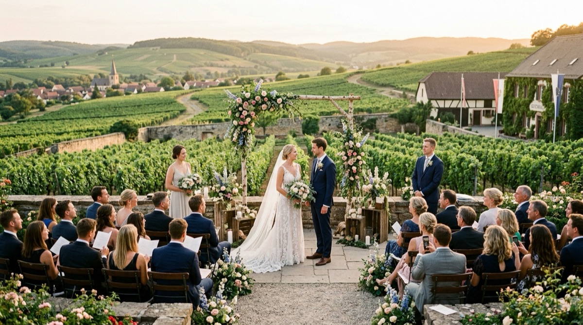 Hochzeit in den Rheinhessen Weinbergen